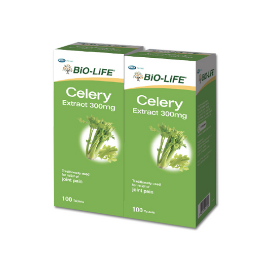 BiO-LiFE Celery Extract 300mg [ 2 x 100 tablets ]