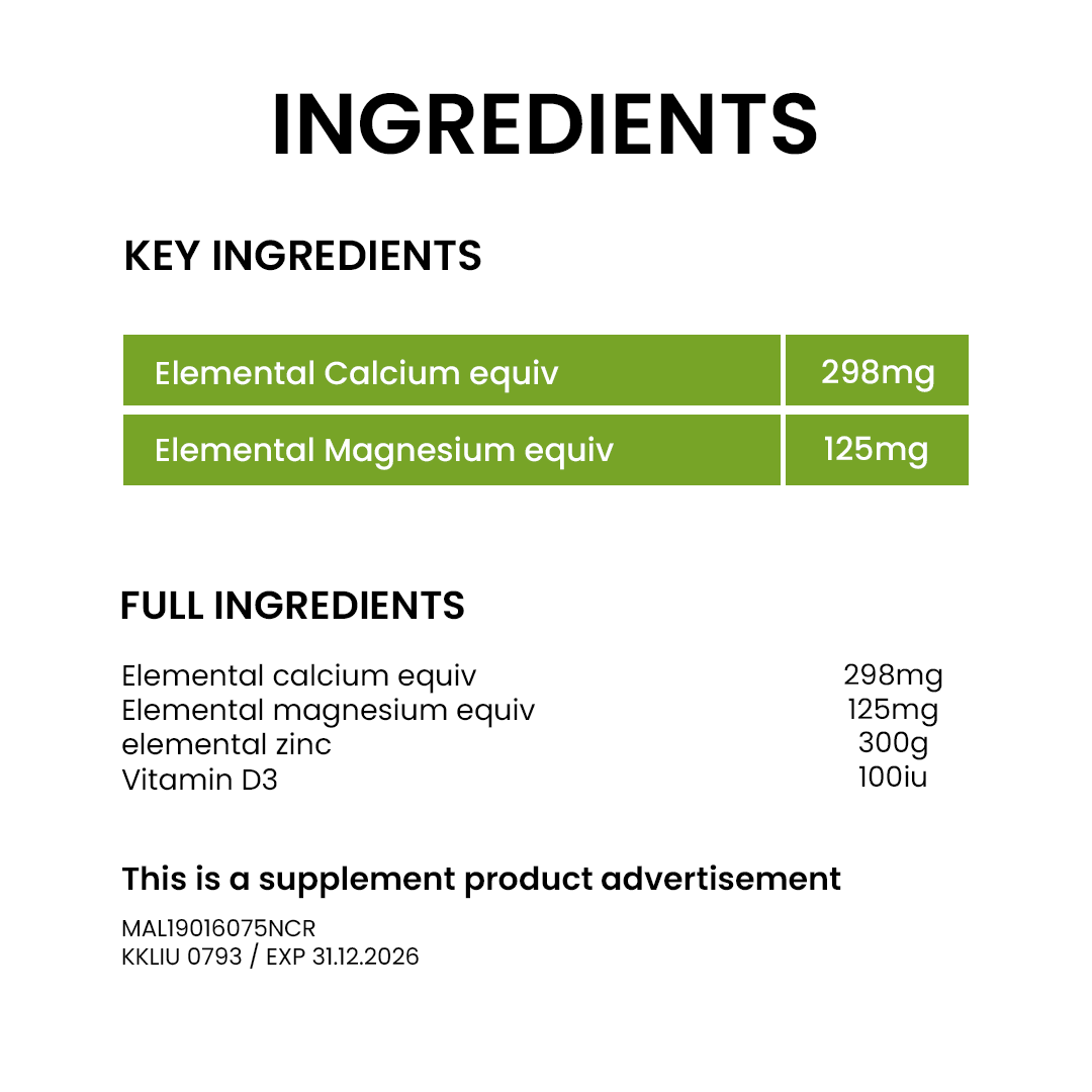 BiO-LiFE Calcium & Magnesium Plus [ 2 x 100 tablets ]