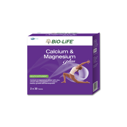 BiO-LiFE Calcium & Magnesium Plus [ 2 x 30 tablets ]