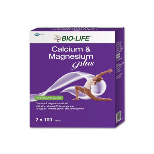 BiO-LiFE Calcium & Magnesium Plus [ 2 x 100 tablets ]