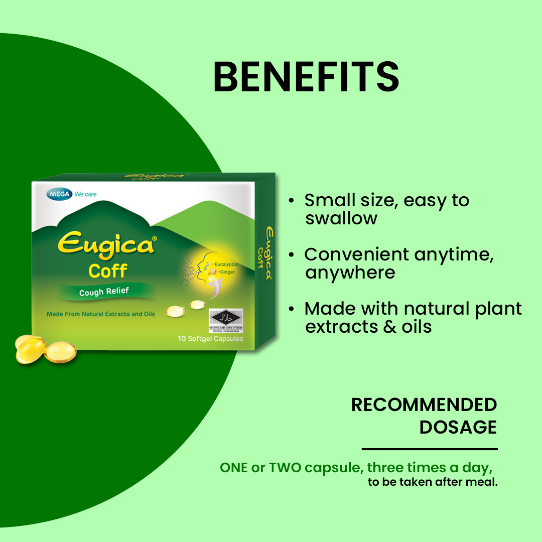 MEGA WE CARE Eugica Coff Capsules [ 10 capsules ]