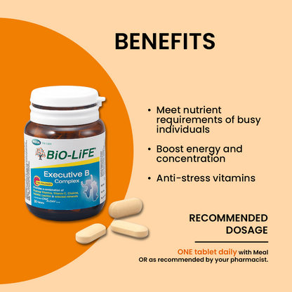 BiO-LiFE Executive B Complex [ 2 x 100 tablets ]