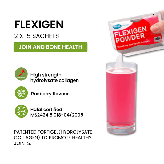 MEGA WE CARE Flexigen Powder [ 2 x 15 sachets ]
