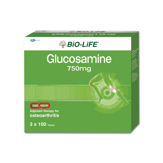 BiO-LiFE Glucosamine 750mg [ 3 x 100 tablets ]