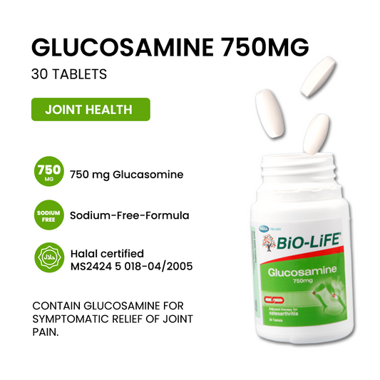 BiO-LiFE Glucosamine 750mg [ 30 tablets ]