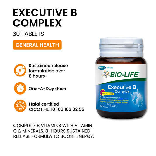 BiO-LiFE Executive B Complex [ 30 tablets ]