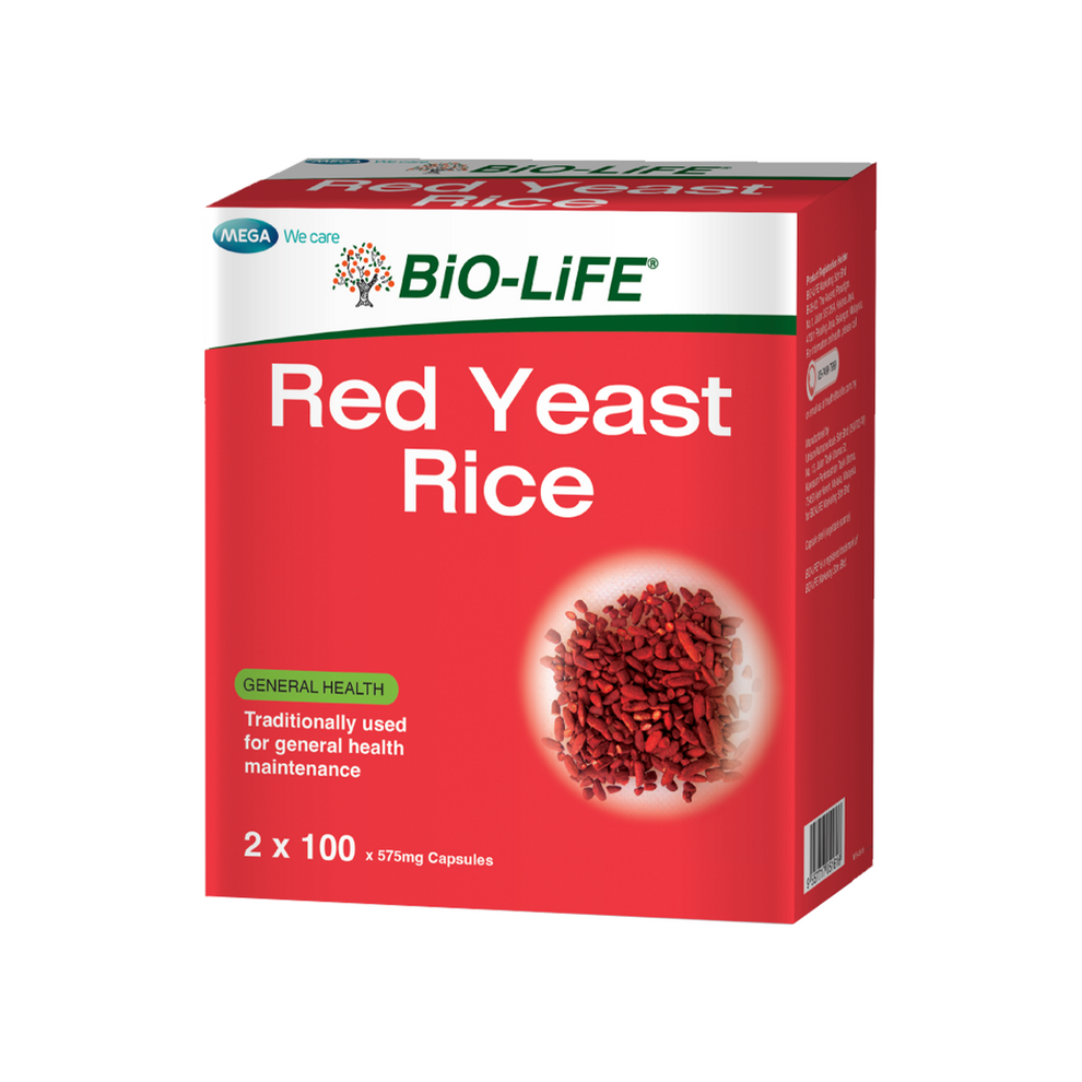 Bioactive Red Rice Plus BiO-LiFE Red Yeast Rice 2 x 100 capsules (EXPIRY DATE JUN 2028)