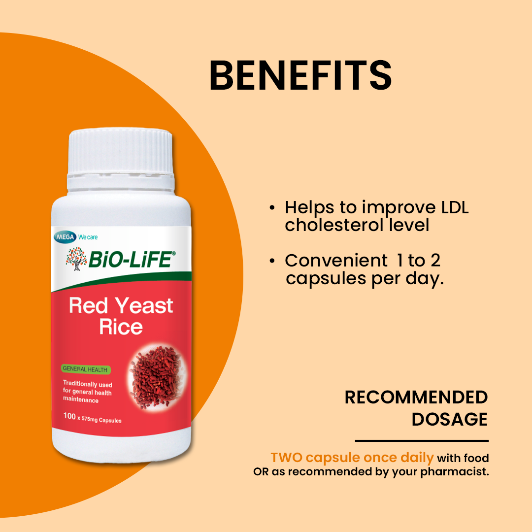 BiO-LiFE Red Yeast Rice [ 2 x 100 capsules ]