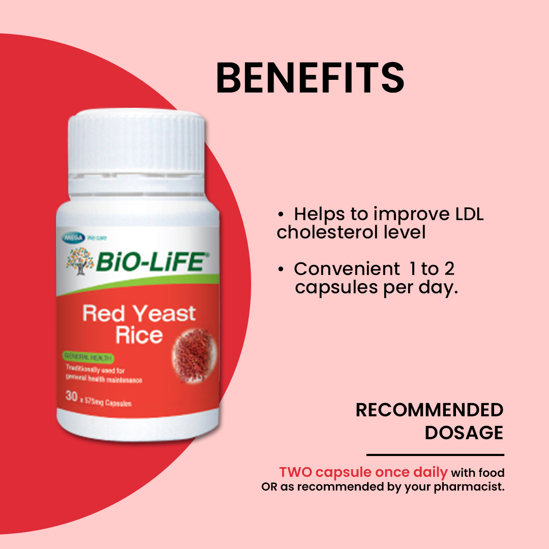BiO-LiFE Red Yeast Rice [ 2 x 100 capsules ]