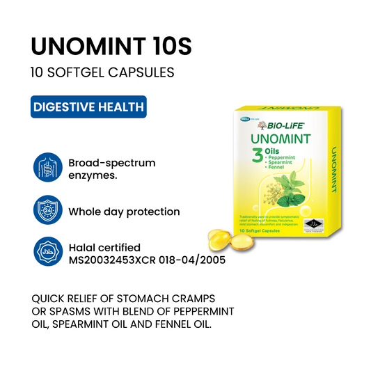 BiO-LiFE Unomint Buy 1 Free 1 [ 10 capsules ]
