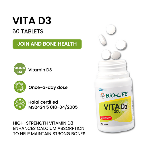 BiO-LiFE Vita D3 1000 [ 60 tablets ]
