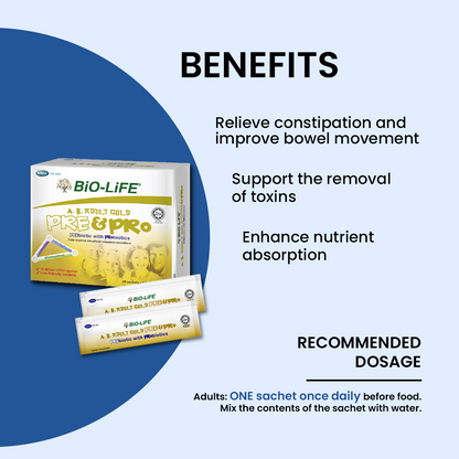 BiO-LiFE A.B. Adult Gold Pre & Pro [ 10 sachets ]