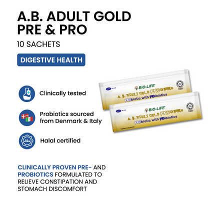 BiO-LiFE A.B. Adult Gold Pre & Pro [ 10 sachets ]