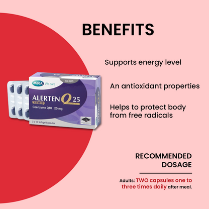 MEGA WE CARE Alerten Q25 Emulcap [ 30 capsules ]