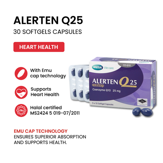 MEGA WE CARE Alerten Q25 Emulcap [ 30 capsules ]