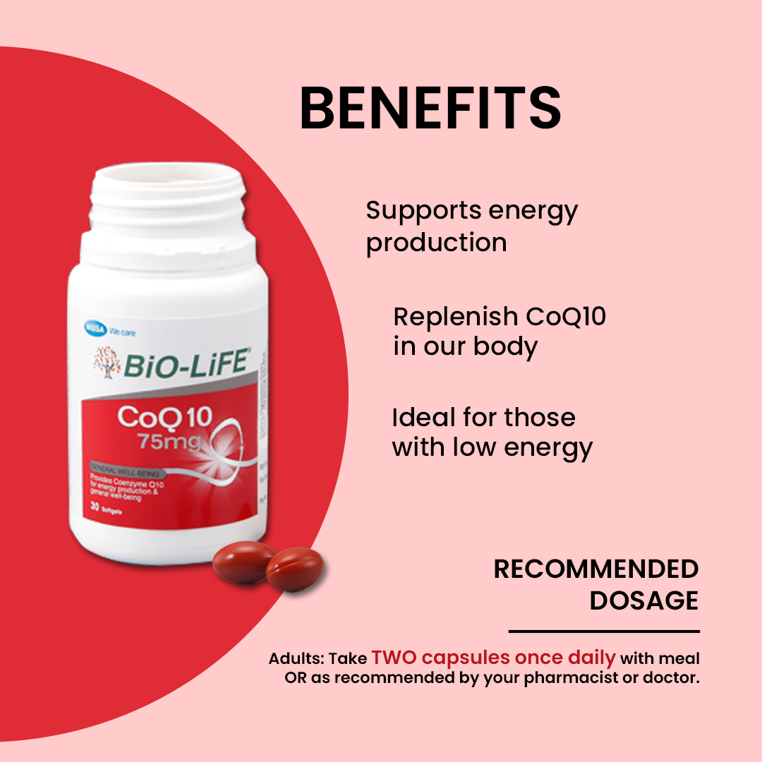 BiO-LiFE CoQ10 75mg [ 30 capsules ]