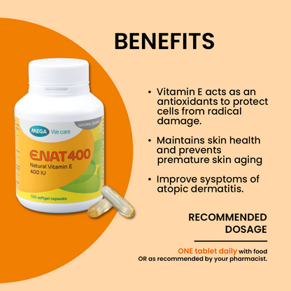 MEGA WE CARE Enat 400 [ 100 capsules ]