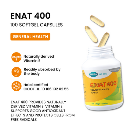 MEGA WE CARE Enat 400 [ 100 capsules ]