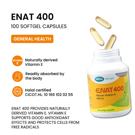 MEGA WE CARE Enat 400 [ 100 capsules ]