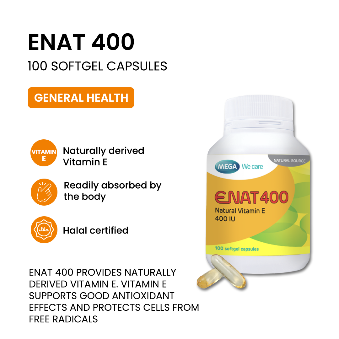 MEGA WE CARE Enat 400 [ 100 capsules ]