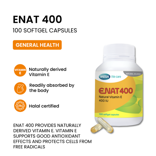 MEGA WE CARE Enat 400 [ 100 capsules ]