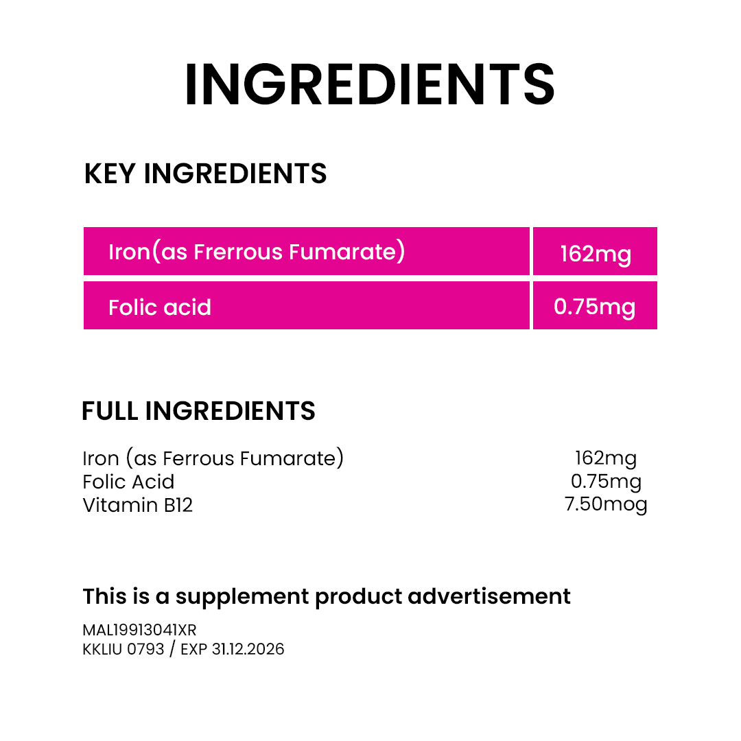 MEGA WE CARE Ferrovit [ 5 x 10 tablets ]