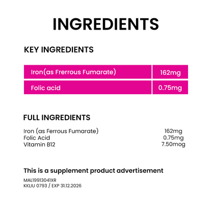MEGA WE CARE Ferrovit [ 5 x 10 tablets ]