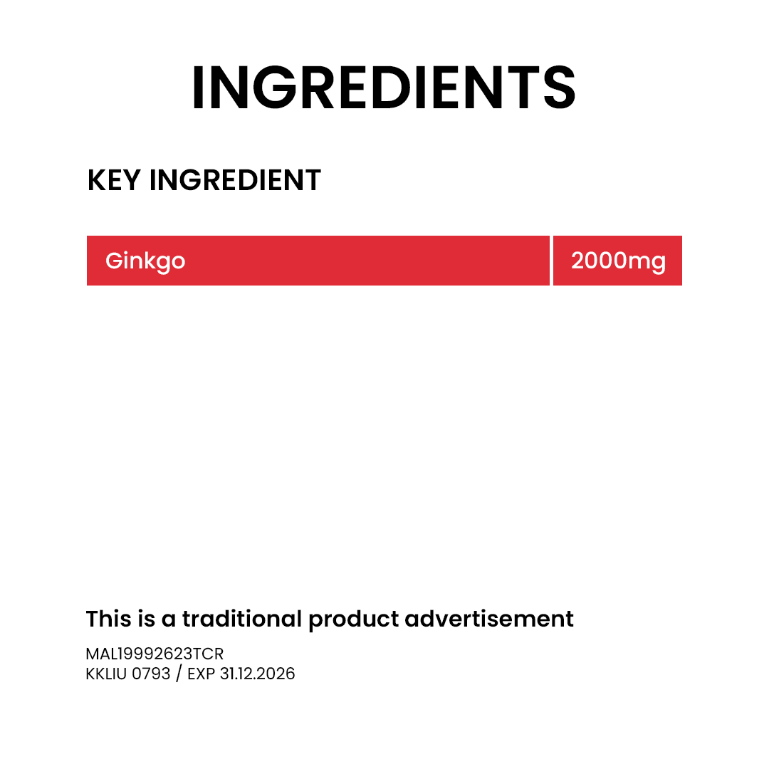 BiO-LiFE Ginkgo 2000 [ 2 x 30 tablets ]