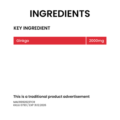BiO-LiFE Ginkgo 2000 [ 2 x 30 tablets ]