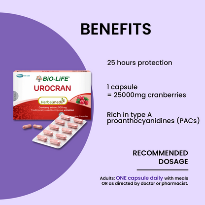 BiO-LiFE Herbalmeds Urocran [ 10 capsules ]