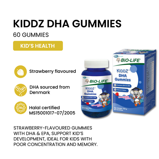 BiO-LiFE Kiddz DHA Gummies [ 60 gummies ]