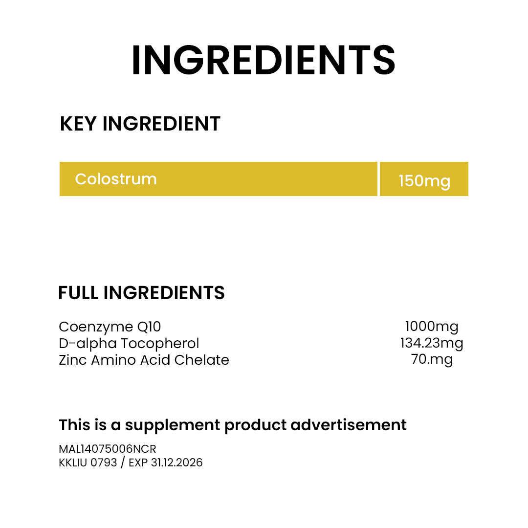 BiO-LiFE Kid’s Colostrum Cal-D Plus Lysine [ 2 x 30 chewable tablets ]