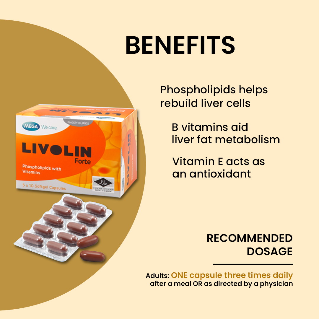 MEGA WE CARE Livolin Forte [ 50 capsules ]