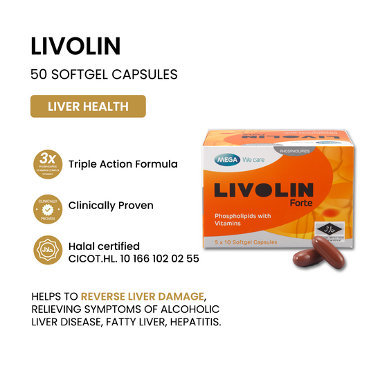 MEGA WE CARE Livolin Forte [ 50 capsules ]
