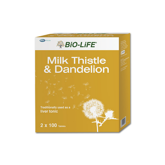 BiO-LiFE Milk Thistle and Dandelion [ 2 x 100 tablets ]