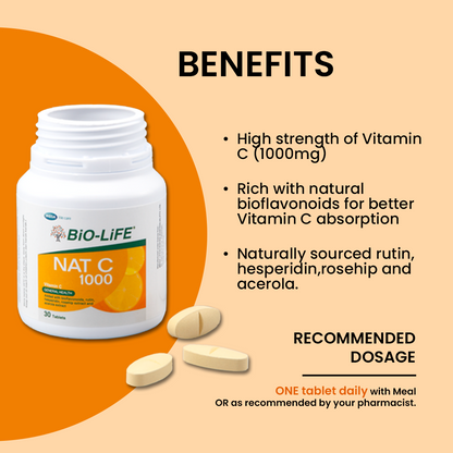 BiO-LiFE Nat C 1000mg [ 150 tablets ]