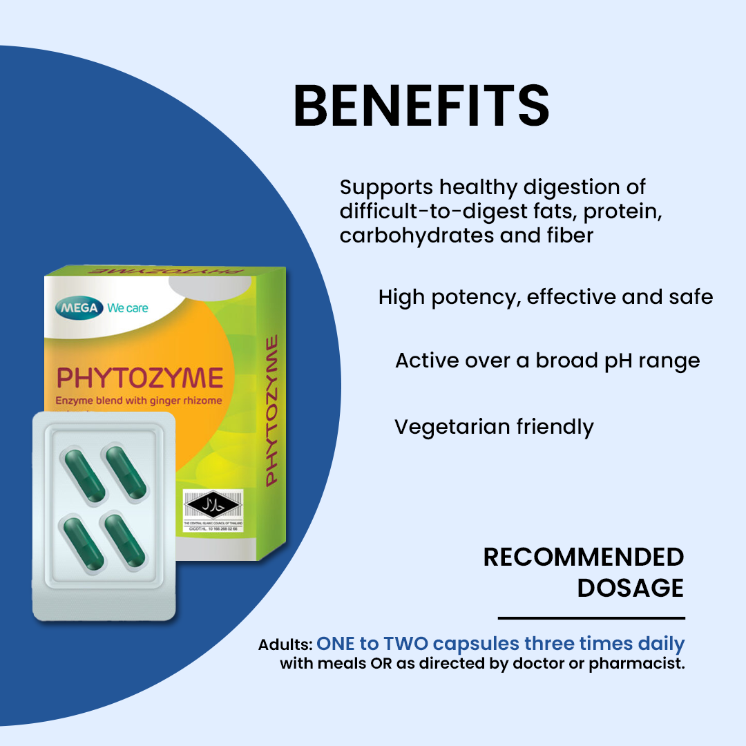 MEGA WE CARE Phytozyme [ 4 capsules ]