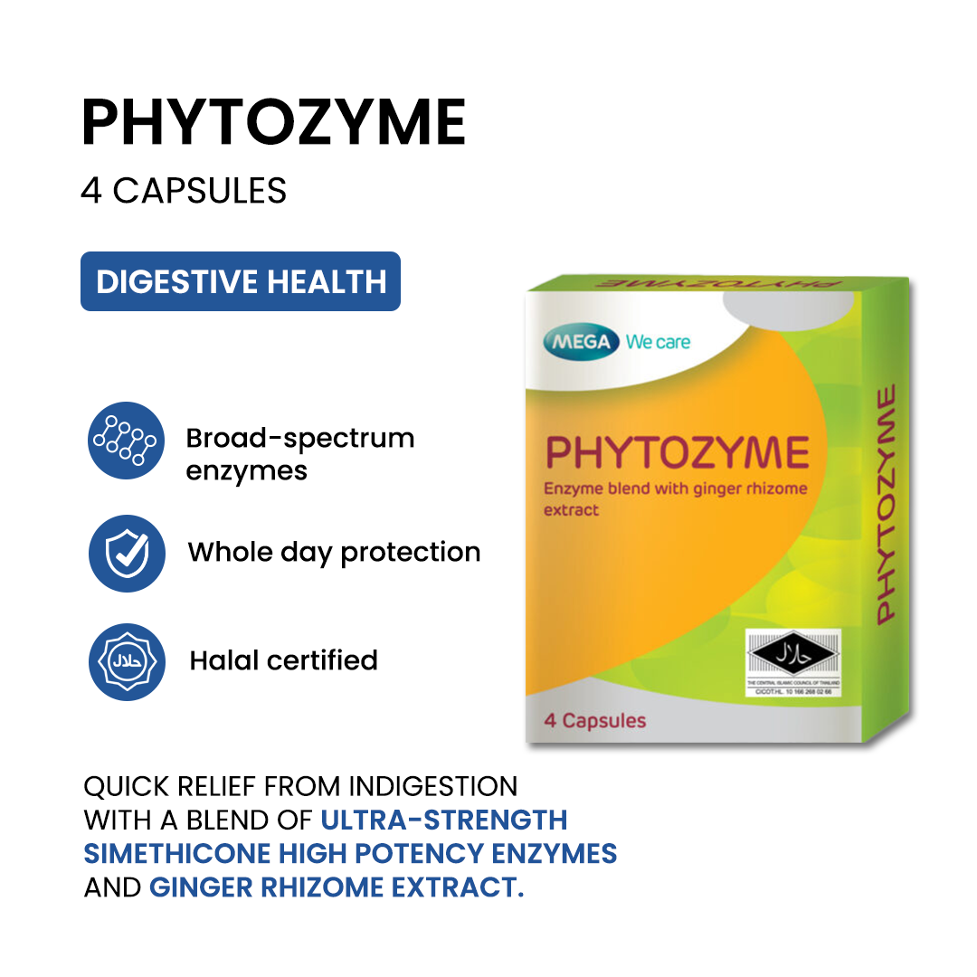 MEGA WE CARE Phytozyme [ 4 capsules ]