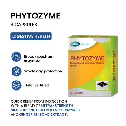 MEGA WE CARE Phytozyme [ 4 capsules ]